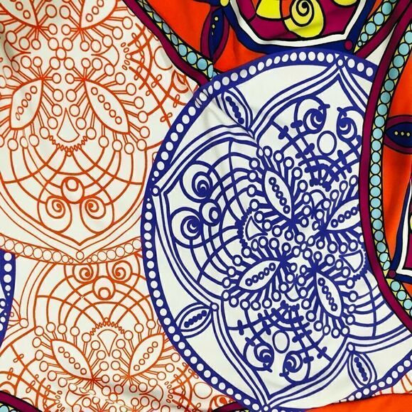 XOXO Multicolor Abstract Print Pullover Sleeveless Stretchy Dress Sz S - Picture 4 of 12